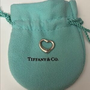 Tiffany & Co. Elsa Peretti Silver Open Heart Charm